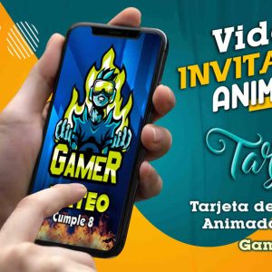 Video Invitación de Gamer en MP4