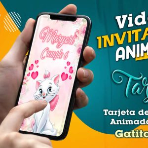 Video Invitación de Gatita Marie en MP4