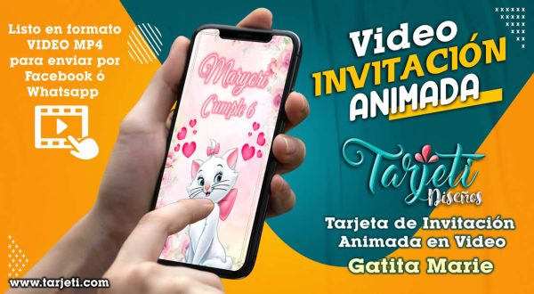 Video Invitación de Gatita Marie en MP4