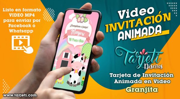 Video Invitación de Granjita en MP4