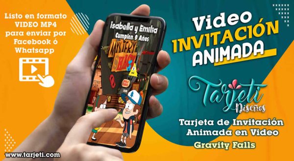 Video Invitación de Gravity Falls en MP4