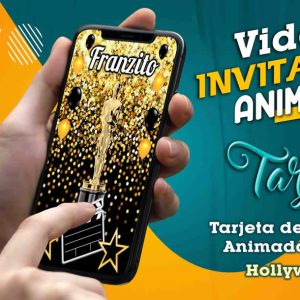 Video Invitación de Hollywood en MP4