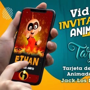 Video Invitación de Jack Los Increibles 2 en MP4