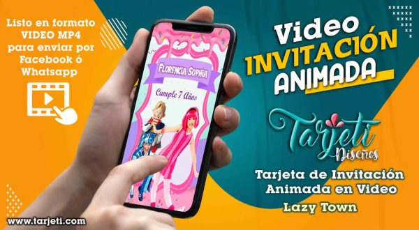 Video Invitación de Lazy Town en MP4