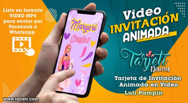 Video Invitación de Luli Pampin en MP4