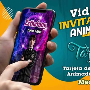 Video Invitación de Merlina en MP4