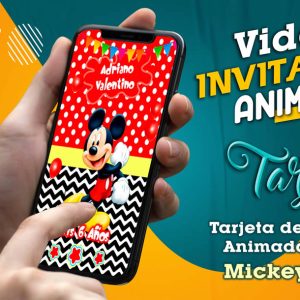 Video Invitación de Mickey Mouse en MP4