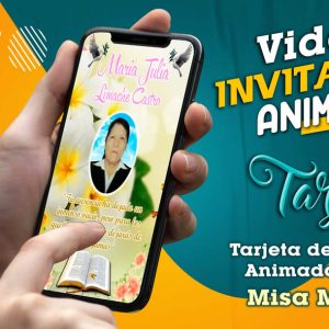 Video Invitación de Misa Mujer 01 en MP4