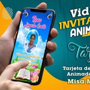 Video Invitación de Misa Mujer 02 en MP4
