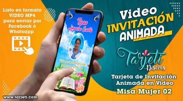 Video Invitación de Misa Mujer 02 en MP4