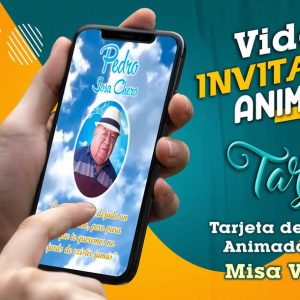 Video Invitación de Misa Varon 01 en MP4