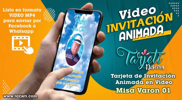 Video Invitación de Misa Varon 01 en MP4