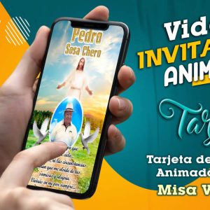 Video Invitación de Misa Varon 02 en MP4
