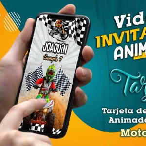 Video Invitación de Motocross en MP4