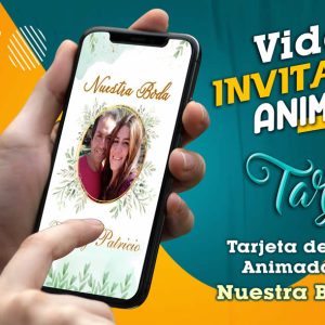 Video Invitación de Nuestra Boda Floral en MP4