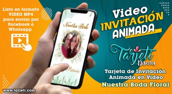 Video Invitación de Nuestra Boda Floral en MP4