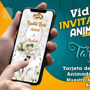 Video Invitación de Nuestro Matrimonio Boda en MP4