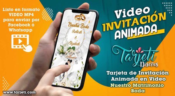 Video Invitación de Nuestro Matrimonio Boda en MP4