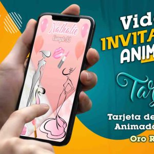 Video Invitación de Oro Rosa en MP4