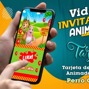 Video Invitación de Perro Chocolo en MP4
