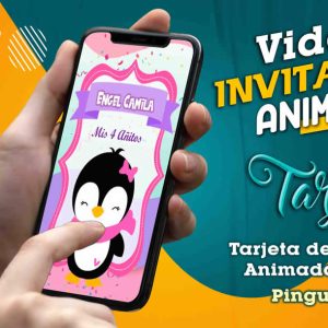 Video Invitación de Pinguinos en MP4