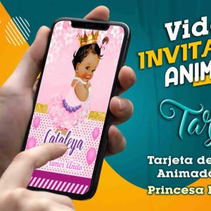 Video Invitación de Princesa Morenita en MP4