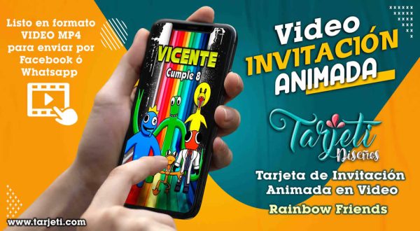 Video Invitación de Rainbow Friends en MP4