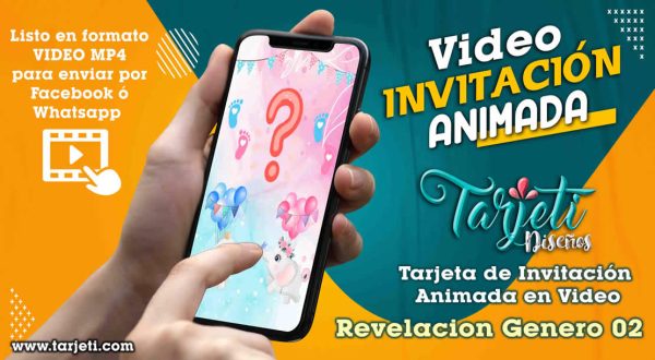 Video Invitación de Revelacion Genero 02 en MP4