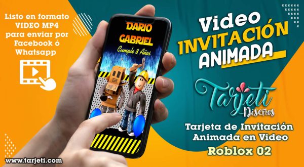 Video Invitación de Roblox 02 en MP4