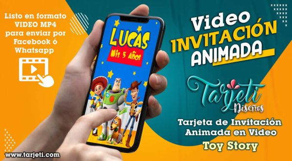 Video Invitación de Toy Story en MP4