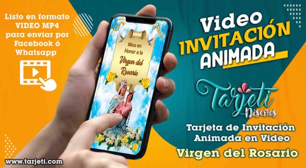 Video Invitación de Virgen del Rosario en MP4