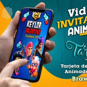 Video Invitación de Brawl Star en MP4