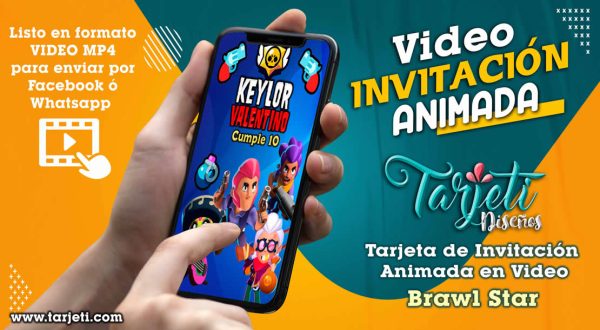 Video Invitación de Brawl Star en MP4