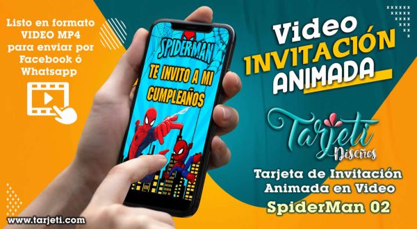 Video Invitación de SpiderMan 02 en MP4