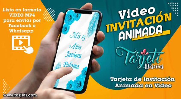 Video Invitación de Mis 15 Años Celeste en MP4