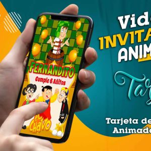 Video Invitación de Chavo del 8 Animado en MP4