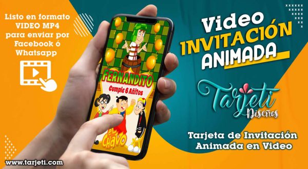 Video Invitación de Chavo del 8 Animado en MP4