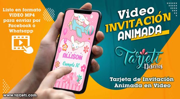 Video Invitación de Cinnamoroll en MP4