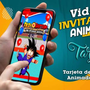 Video Invitación de Dragon Ball Goku en MP4