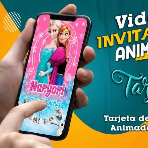 Video Invitación de Frozen Modelo 2 en MP4