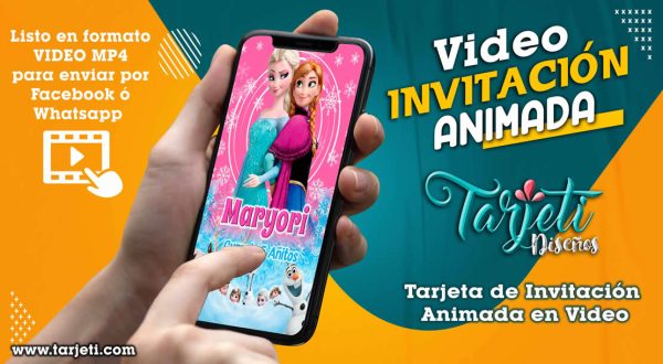 Video Invitación de Frozen Modelo 2 en MP4