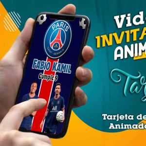 Video Invitación de Futbol PSG - Paris Saint Germain en MP4