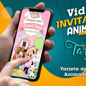 Video Invitación de Granja Minnie y Mickey en MP4