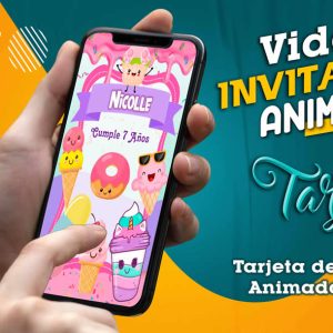 Video Invitación de Ice Kawaii en MP4