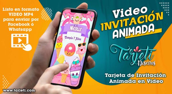 Video Invitación de Ice Kawaii en MP4
