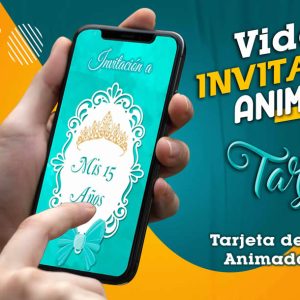 Video Invitación de Mis 15 Años Turquesa 03 en MP4