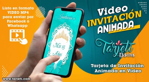 Video Invitación de Mis 15 Años Turquesa 03 en MP4