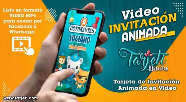 Video Invitación de Octonautas en MP4