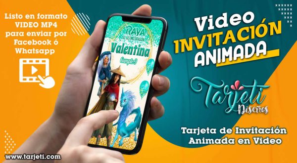 Video Invitación de Raya y el Ultimo Dragon en MP4
