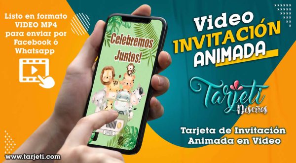 Video Invitación de Safari Jungle 02 en MP4
